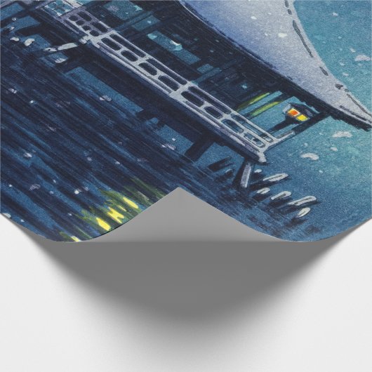 Tsuchiya Koitsu - Sneeuw op de Ukimido bij Katada Cadeaupapier (Hoek)