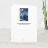 Tsuchiya Koitsu - Sneeuw op de Ukimido bij Katada Kaart (Achterkant)