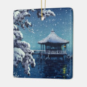 Tsuchiya Koitsu - Sneeuw op de Ukimido bij Katada Keramisch Ornament (Links)