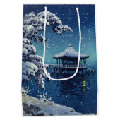 Tsuchiya Koitsu - Sneeuw op de Ukimido bij Katada Medium Cadeauzakje (Achterkant)