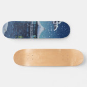 Tsuchiya Koitsu - Sneeuw op de Ukimido bij Katada Persoonlijk Skateboard (Horizontaal)