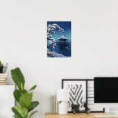 Tsuchiya Koitsu - Sneeuw op de Ukimido bij Katada Poster (Thuiskantoor)