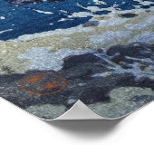 Tsuchiya Koitsu - Sneeuw op de Ukimido bij Katada Poster (Hoek)