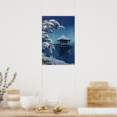 Tsuchiya Koitsu - Sneeuw op de Ukimido bij Katada Poster (Keuken)