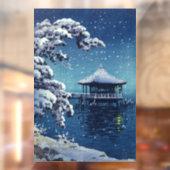 Tsuchiya Koitsu - Sneeuw op de Ukimido bij Katada Raamsticker (Vel 2)