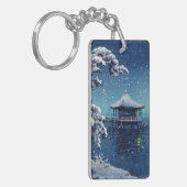 Tsuchiya Koitsu - Sneeuw op de Ukimido bij Katada Sleutelhanger (Voorkant Links)