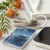 Tsuchiya Koitsu - Sneeuw op de Ukimido bij Katada Sleutelhanger (Voorkant Rechts)