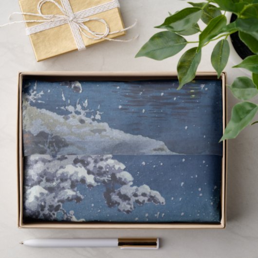Tsuchiya Koitsu - Sneeuw op de Ukimido bij Katada Tissuepapier (Geschenk)