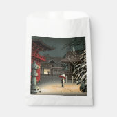 Tsuchiya Koitsu - Sneeuw op Nezu Shrine Bedankzakje (Voorkant)
