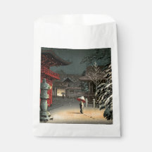 Tsuchiya Koitsu - Sneeuw op Nezu Shrine