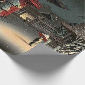 Tsuchiya Koitsu - Sneeuw op Nezu Shrine Cadeaupapier (Hoek)