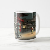 Tsuchiya Koitsu - Sneeuw op Nezu Shrine Koffiemok (Voorkant rechts)