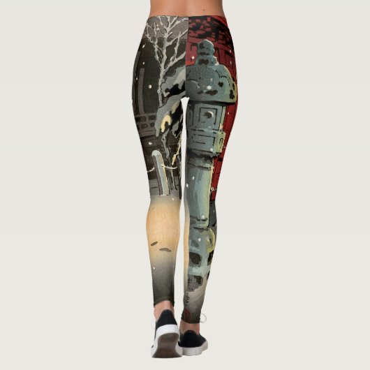 Tsuchiya Koitsu - Sneeuw op Nezu Shrine Leggings (Achterkant)