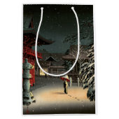 Tsuchiya Koitsu - Sneeuw op Nezu Shrine Medium Cadeauzakje (Voorkant)