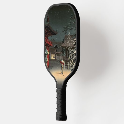 Tsuchiya Koitsu - Sneeuw op Nezu Shrine Pickleball Paddle (Links)