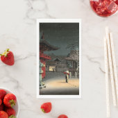 Tsuchiya Koitsu - Sneeuw op Nezu Shrine Servet (Insitu)