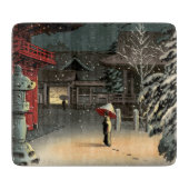 Tsuchiya Koitsu - Sneeuw op Nezu Shrine Snijplank (Voorkant)