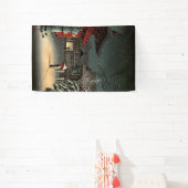 Tsuchiya Koitsu - Sneeuw op Nezu Shrine Spandoek (Insitu)