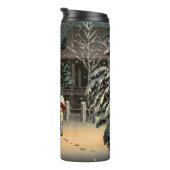 Tsuchiya Koitsu - Sneeuw op Nezu Shrine Thermosbeker (Geroteerd rechts)