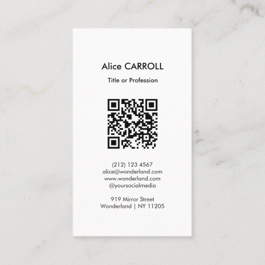 Tsuchiya Koitsu - Spring Snow Maruyama - QR-code Visitekaartje (Achterkant)