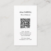 Tsuchiya Koitsu - Spring Snow Maruyama - QR-code Visitekaartje (Achterkant)