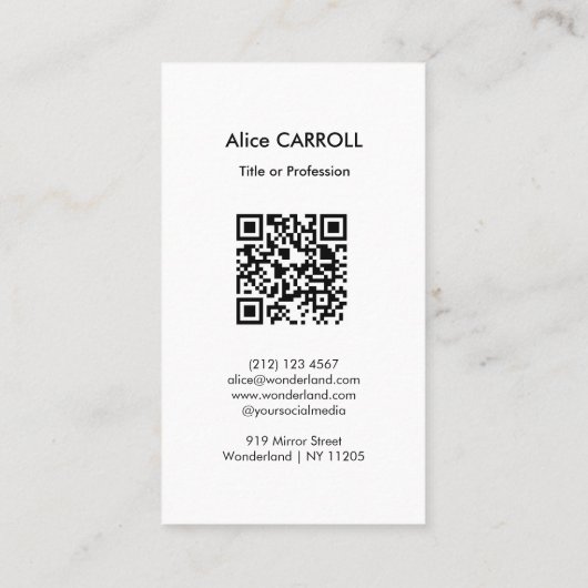 Tsuchiya Koitsu - Spring Snow Maruyama - QR-code Visitekaartje (Achterkant)