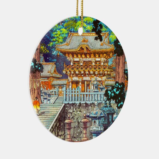 Tsuchiya Koitsu The Gate Yomei the Nikko Shrine Keramisch Ornament (Rechts)
