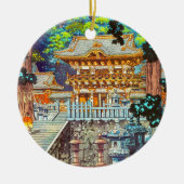 Tsuchiya Koitsu The Gate Yomei the Nikko Shrine Keramisch Ornament (Voorkant)