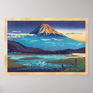 Tsuchiya Koitsu Tokaido Fujikawa landschapskunst Poster