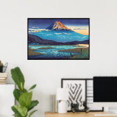 Tsuchiya Koitsu Tokaido Fujikawa landschapskunst Poster (Thuiskantoor)