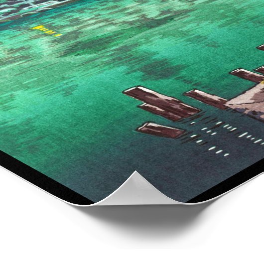 Tsuchiya Koitsu Ueno Shinobazu Pond art Poster (Hoek)