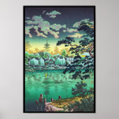 Tsuchiya Koitsu Ueno Shinobazu Pond art Poster (Voorkant)