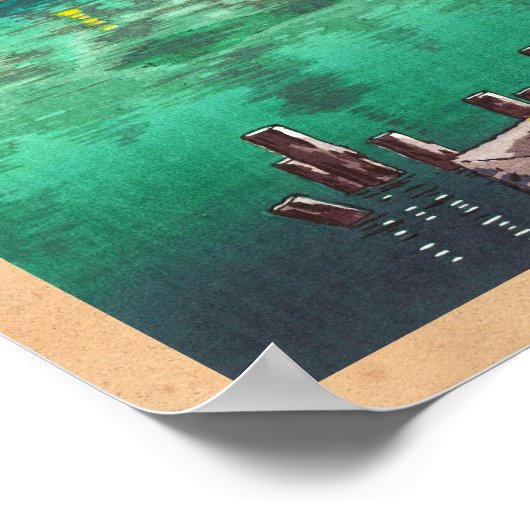 Tsuchiya Koitsu Ueno Shinobazu Pond art Poster (Hoek)