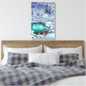 Tsuchiya Koitsu - Voorjaarssneeuw bij Maruyama Canvas Afdruk (Insitu (Slaapkamer))