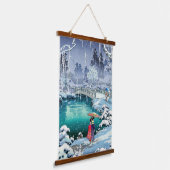 Tsuchiya Koitsu - Voorjaarssneeuw bij Maruyama Hangend Wandkleed (Gebogen)