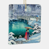 Tsuchiya Koitsu - Voorjaarssneeuw bij Maruyama Keramisch Ornament (Rechts)