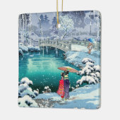 Tsuchiya Koitsu - Voorjaarssneeuw bij Maruyama Keramisch Ornament (Links)