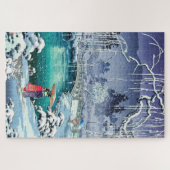 Tsuchiya Koitsu - Voorjaarssneeuw bij Maruyama Legpuzzel (Horizontaal)