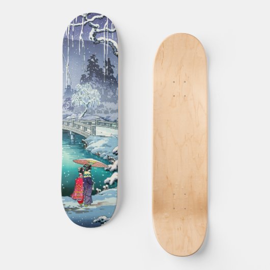 Tsuchiya Koitsu - Voorjaarssneeuw bij Maruyama Persoonlijk Skateboard (Voorkant)