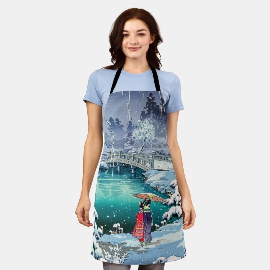 Tsuchiya Koitsu - Voorjaarssneeuw bij Maruyama Schort (Gedragen)