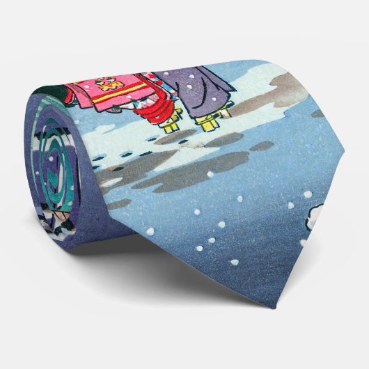 Tsuchiya Koitsu - Voorjaarssneeuw bij Maruyama Stropdas (Opgerold)