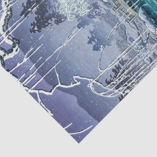 Tsuchiya Koitsu - Voorjaarssneeuw bij Maruyama Tissuepapier (Detail)
