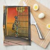 Tsuchiya Koitsu - Zijstraat Araki in Yotsuya Theedoek (Quarter Fold)