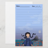 Tsuki no Yoru Briefpapier (Voorkant / Achterkant)