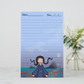 Tsuki no Yoru Briefpapier (Staand voorkant)