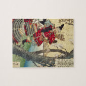 Tsukioka Yoshitoshi - Yoshitsune en Benkei Legpuzzel (Horizontaal)