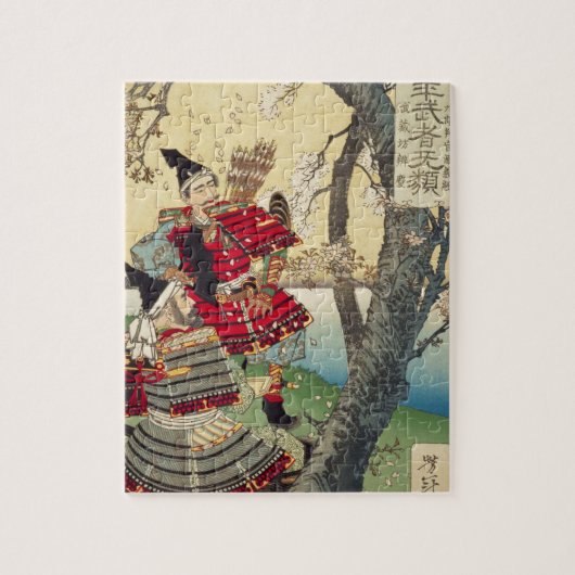 Tsukioka Yoshitoshi - Yoshitsune en Benkei Legpuzzel (Verticaal)