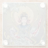 Tsukioka Yoshitoshi's Godin in het Zee Glazen Onderzetter (Achterkant)