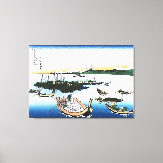 Tsukuda-eiland in de provincie Musashi Canvas Afdruk (Voorkant)