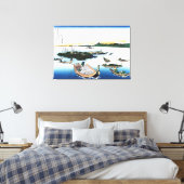 Tsukuda-eiland in de provincie Musashi Canvas Afdruk (Insitu (Slaapkamer))
